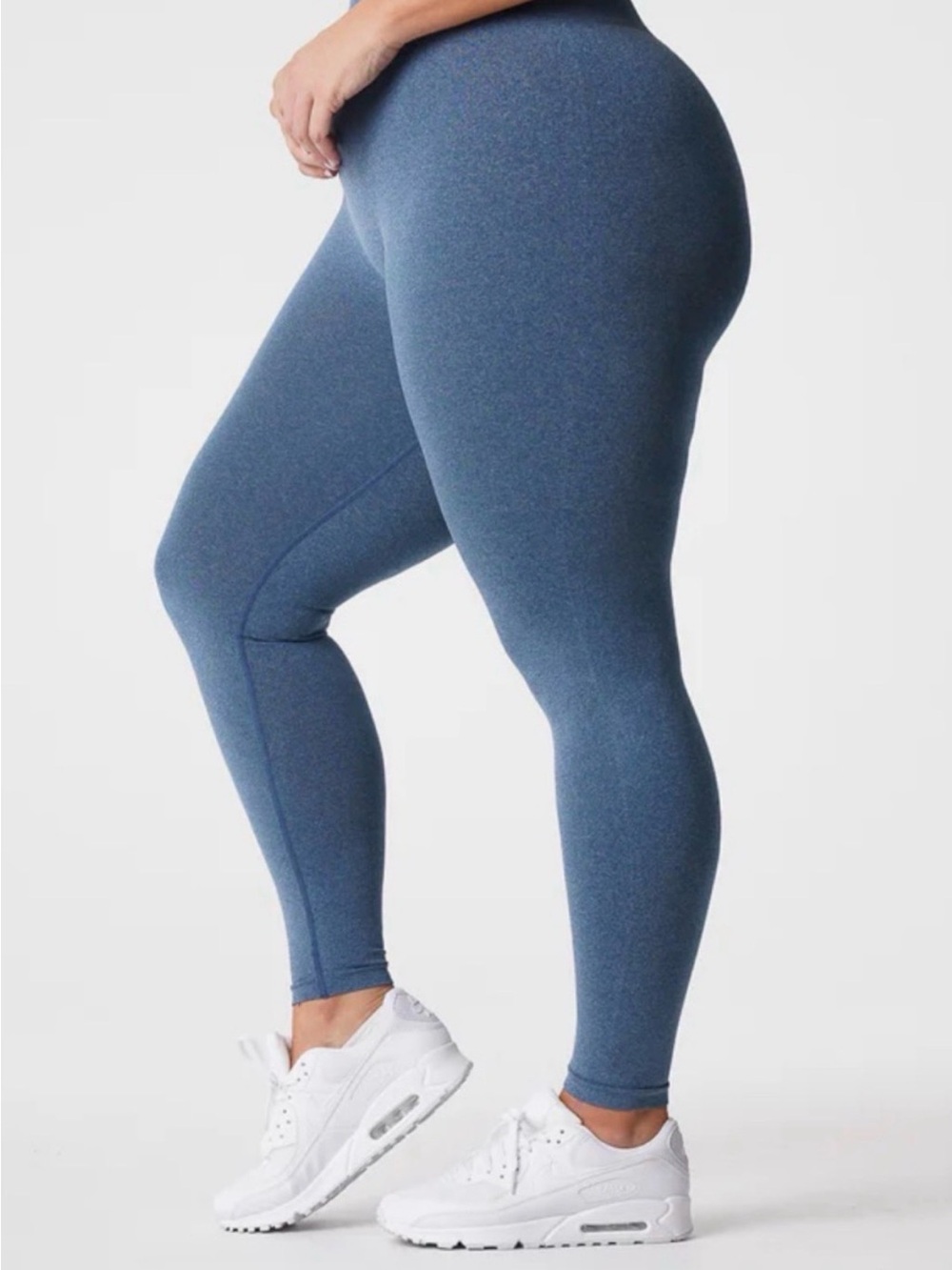 NVGTN Contour Seamless Leggings, Blue. XL